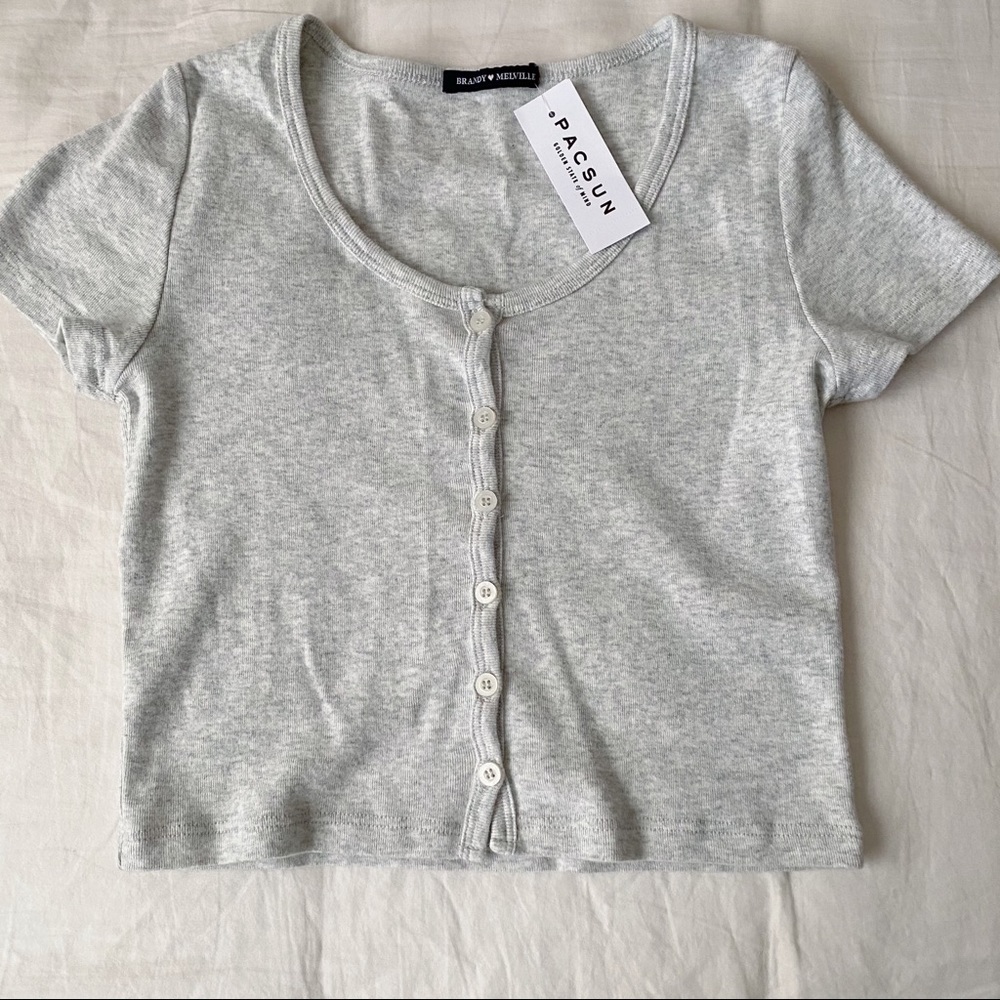 brand new button down tee